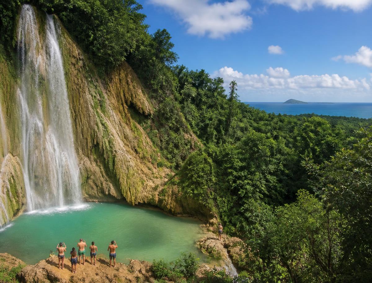 Samaná: El Limón Waterfall & Cayo Levantado view 1